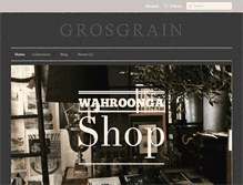 Tablet Screenshot of grosgrain.com.au